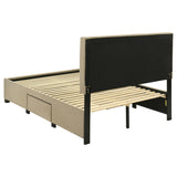 Wheatland 4-drawer Upholstered Full Storage Bed Light Brown | Full | Brown | Light Brown | 316010F