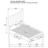 Wheatland 4-drawer Upholstered Queen Storage Bed Light Brown | Brown | Light Brown | 316010Q