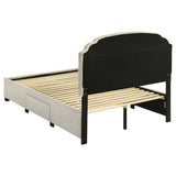Marianna 4-drawer Upholstered Full Storage Bed Cream | Full | Ivory | Cream | 316011F