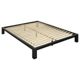 Gislen Eastern King Easy Assembly Wood Platform Bed Black | Black | 316028BLKKE