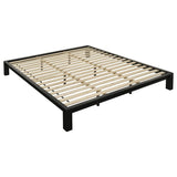 Gislen Easy Assembly Wood Platform Bed Black