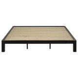 Gislen Eastern King Easy Assembly Wood Platform Bed Black | Black | 316028BLKKE