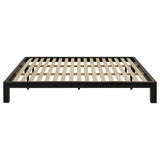 Gislen Eastern King Easy Assembly Wood Platform Bed Black | Black | 316028BLKKE