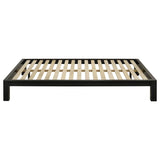 Gislen Queen Easy Assembly Wood Platform Bed Black | Black | 316028BLKQ