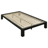 Gislen Twin Easy Assembly Wood Platform Bed Black | Twin | Black | 316028BLKT