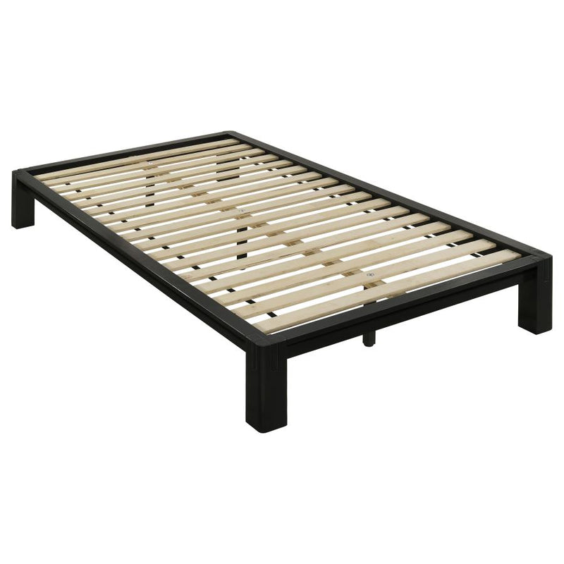 Gislen Easy Assembly Wood Platform Bed Black