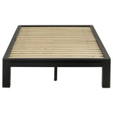 Gislen Twin Easy Assembly Wood Platform Bed Black | Twin | Black | 316028BLKT