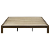 Gislen Eastern King Easy Assembly Wood Platform Bed Walnut | Brown | Walnut | 316028WALKE