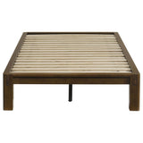 Gislen Twin Easy Assembly Wood Platform Bed Walnut | Twin | Brown | Walnut | 316028WALT