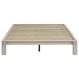 Gislen Full Easy Assembly Wood Platform Bed White | White | 316028WHTF