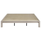 Gislen Eastern King Easy Assembly Wood Platform Bed White | White | 316028WHTKE