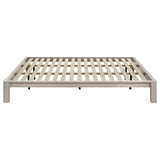 Gislen Eastern King Easy Assembly Wood Platform Bed White | White | 316028WHTKE