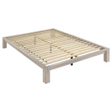 Gislen Queen Easy Assembly Wood Platform Bed White | White | 316028WHTQ