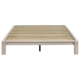 Gislen Queen Easy Assembly Wood Platform Bed White | White | 316028WHTQ