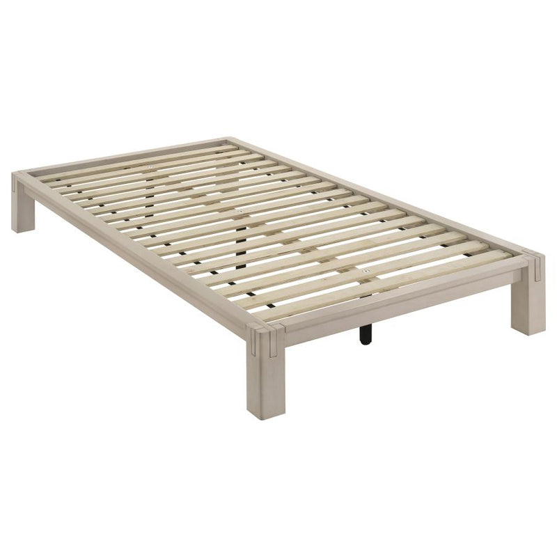 Gislen Easy Assembly Wood Platform Bed White