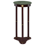 Edie Round Marble Top Plant Stand Merlot | King | Red | Merlot | 3315