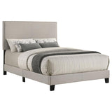 Boyd Upholstered Full Panel Bed Ivory | Ivory | 350051F