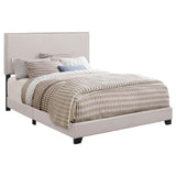 Boyd Upholstered Eastern King Panel Bed Ivory | Ivory | 350051KE