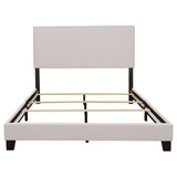 Boyd Upholstered Eastern King Panel Bed Ivory | Ivory | 350051KE