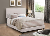 Boyd Upholstered Panel Bed Ivory