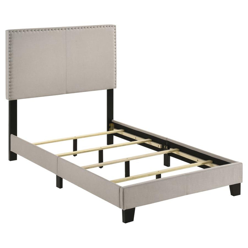 Boyd Upholstered Panel Bed Ivory