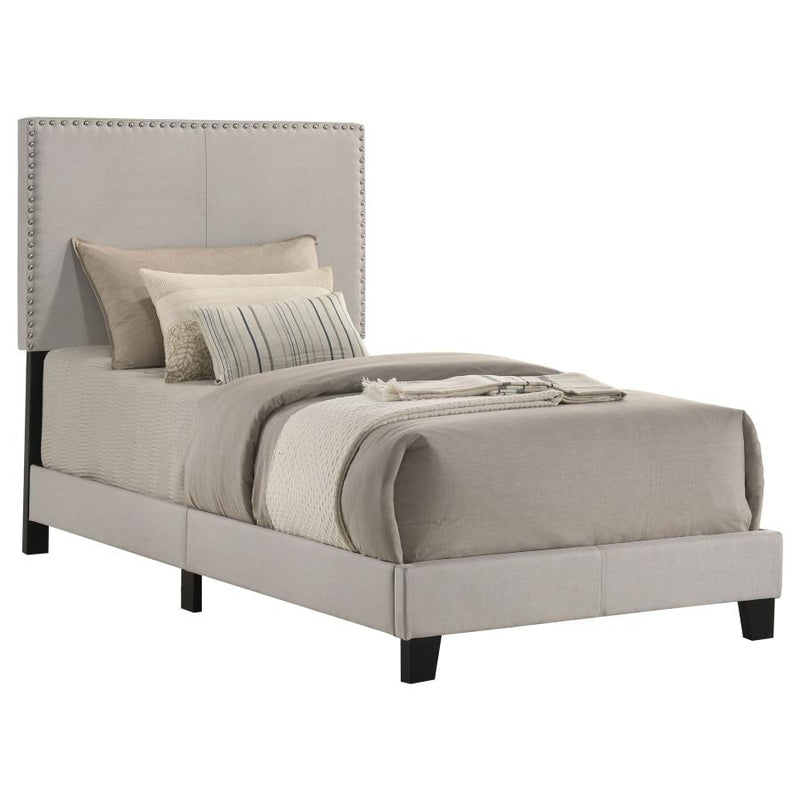 Boyd Upholstered Panel Bed Ivory
