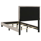 Boyd Upholstered Twin Panel Bed Ivory | Twin | Ivory | 350051T
