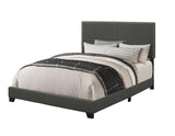 Boyd Upholstered Queen Panel Bed Charcoal | Grey | Charcoal | 350061Q