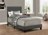 Boyd Upholstered Twin Panel Bed Charcoal | Twin | Grey | Charcoal | 350061T