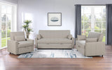 Portland Boucle Upholstered Sleeper Sofa Bed Latte | Ivory | Latte | 350142
