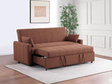 Portland Boucle Upholstered Sleeper Sofa Bed Copper | Brown | Copper | 350145