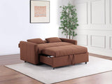 Portland Boucle Upholstered Sleeper Sofa Bed Copper | Brown | Copper | 350145