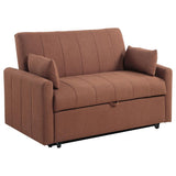 Portland Boucle Upholstered Sleeper Sofa Bed Copper | Brown | Copper | 350145