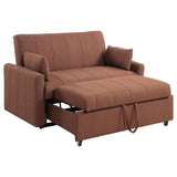 Portland Boucle Upholstered Sleeper Sofa Bed Copper | Brown | Copper | 350145