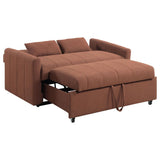 Portland Boucle Upholstered Sleeper Sofa Bed Copper | Brown | Copper | 350145