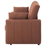 Portland Boucle Upholstered Sleeper Sofa Bed Copper | Orange | Copper | 350145