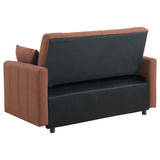 Portland Boucle Upholstered Sleeper Sofa Bed Copper | Brown | Copper | 350145