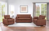 Portland Boucle Upholstered Sleeper Sofa Bed Copper | Brown | Copper | 350145
