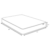 Hayes California King Firm Tight Top Hybrid Mattress White | White | 350170KW