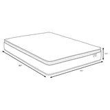 Hayes 11-inch California King Pillow Top Foam Hybrid Mattress | White | 350362KW
