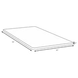 Eckard Twin Bunkie Board Foundation | Twin | Grey | 350410T