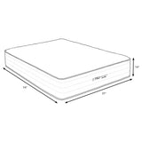 Montlake 14-inch Twin Cool Firm Memory Foam Hybrid Mattress | Twin | Black | 350411T