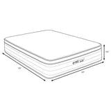 Montlake 15-inch Twin Cool Euro Top Foam Hybrid Mattress | 350412T