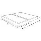 Mercer 5-inch Split Eastern King Low Profile Foundation | Eastern King | Grey | 350415KE