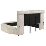 Sonya 4-piece Upholstered Queen Bedroom Set Ivory | Queen | Ivory | 360111Q-S4