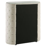 Sonya 5-drawer Upholstered Bedroom Chest of Drawers Ivory | White | Ivory | 360115