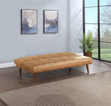 Jenson Upholstered Tufted Convertible Sofa Bed Saddle Brown | King | Brown | Saddle Brown | 360234