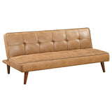 Jenson Upholstered Tufted Convertible Sofa Bed Saddle Brown | King | Brown | Saddle Brown | 360234