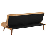 Jenson Upholstered Tufted Convertible Sofa Bed Saddle Brown | King | Brown | Saddle Brown | 360234