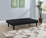 Stanford Upholstered Tufted Convertible Sofa Bed Black | Black | 360238